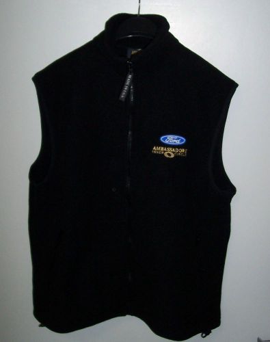 Ford fleece vest made in usa by pacific fleece