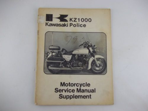 1979 kawasaki kz1000 kz-1000-c2 supplement service manual police motorcycle