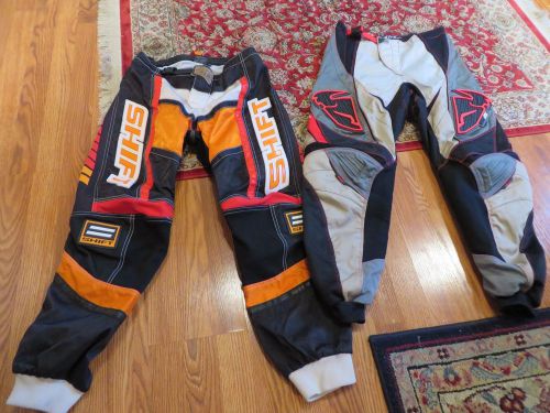 2 pc shift and thor motorcross pants size 32