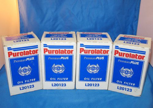 New lot of 4 purolator l20123 premium plus oil filter