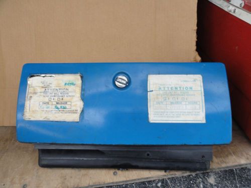 1973 -81 chevy chevrolet gmc truck glove box door w/ insert oem gm blue