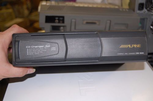 Alpine 6-disc cd changer chm-s630 with cassette magazine and mounting brackets