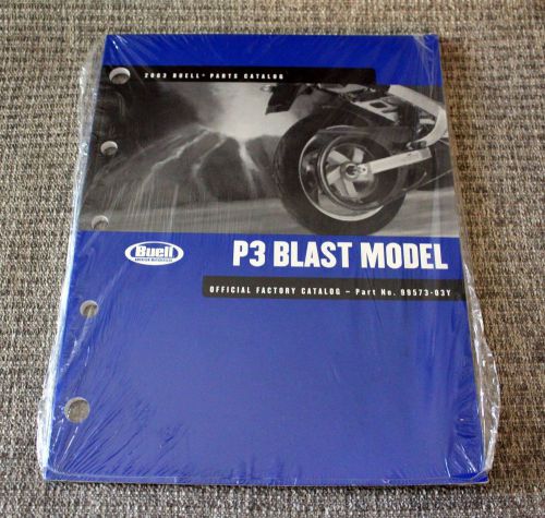 2003 buell parts catalog p3 blast models 99573-03y new in plastic