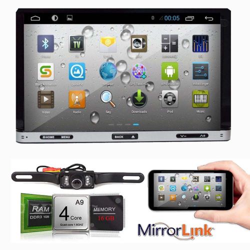 7&#034;quad core android car dvd player stereo radio gps navi 3g wifi mirror link+cam