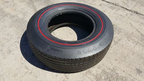 1 coker red wall f70-14 wide track excellent nos firestone classic antique tire