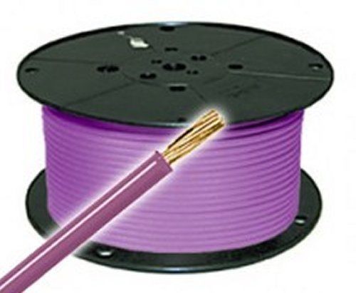 80&#039; purple/ violet 10 ga primary wire- all copper stranded auto cable usa made