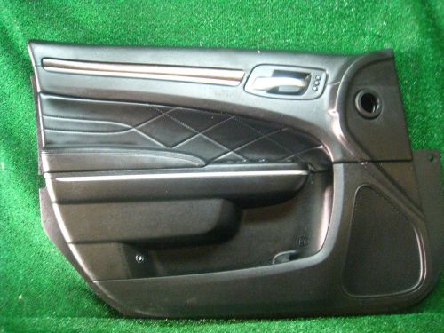 2015 chrysler 300c driver door panel skin trim cover black in color