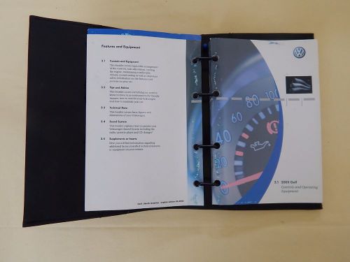 2003 volkswagen/vw golf owners manual