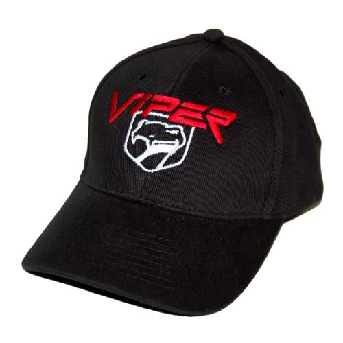 Dodge viper black hat cap snake logo free shipping in a box