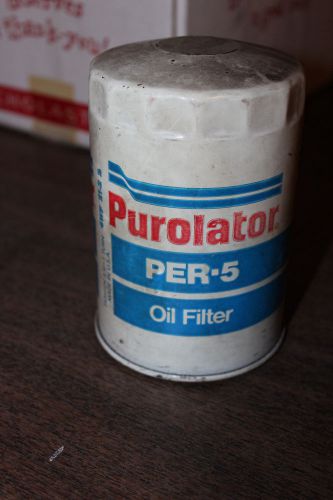 Vintage nos purolator per-5 super micronic oil filter