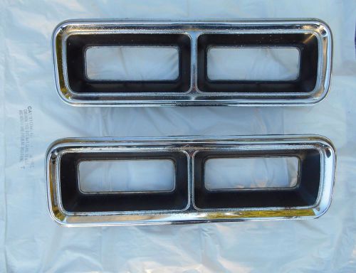 1968 camaro original tail light lense covers (left and right) - minor pitting