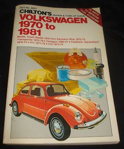 Chilton&#039;s volkswagen repair manual 1970-81 tune-up guide
