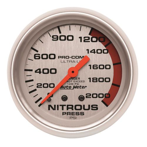 Autometer 4428 ultra-lite mechanical nitrous pressure gauge * new *
