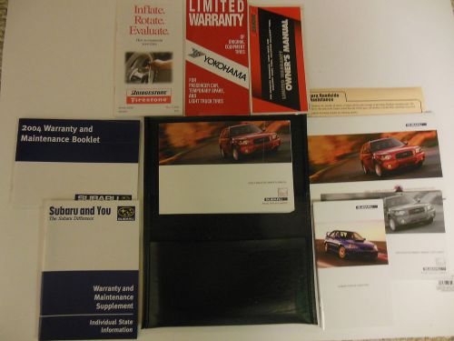 2004 subaru forester owners manual complete owner&#039;s
