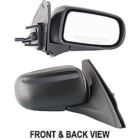 Textured black manual remote side view door mirror assembly passenger&#039;s right