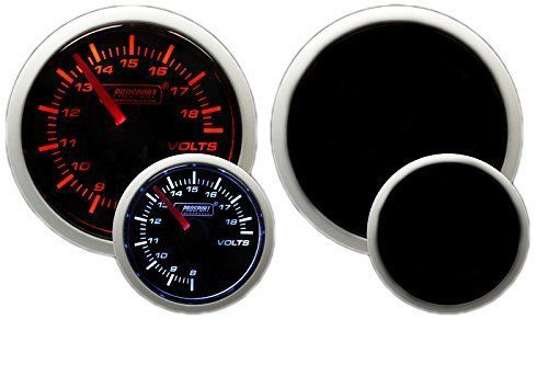 Prosport performance series gauge (voltmeter gauge (electric), amber white 52mm)