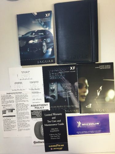 2010 jaguar xf owners manual w/case. free same day shipping #0139