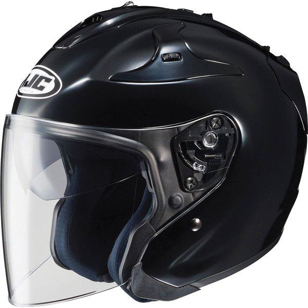 Black xl hjc fg-jet open face helmet