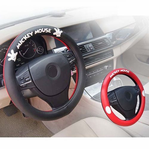 Car steering wheel cover flexible decoration / 385mm / mickey mouse