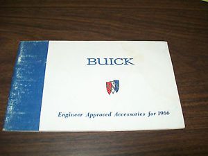 1966 buick approved accessories book