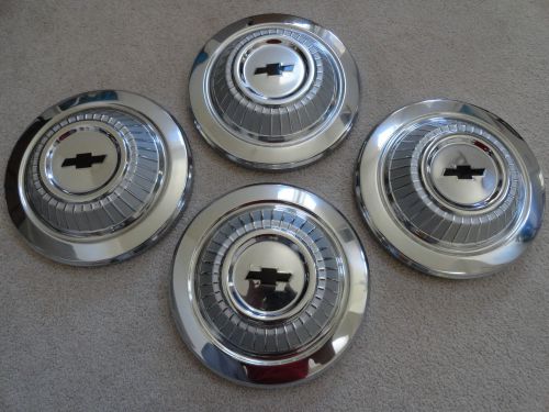 1967 chevy chevelle ~poverty~ dog dish hubcaps, set of 4 four