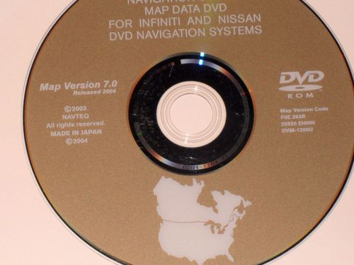 Nissan infiniti navigation disc cd dvd 7.0 nav disk map gps infinity navagation