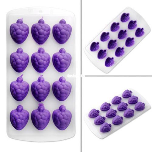 Silicone grape shaped cake muffin cookies jelly candy ice cube mold mould tray