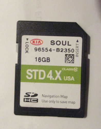 2014 2015 kia soul navigation sd card map data 16gb navi gps oem 96554-b2350