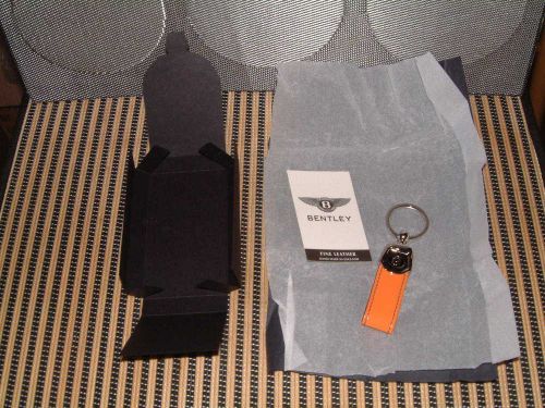 Bentley collection ettinger hand made in the uk, orange &amp; blue key ring nibwt