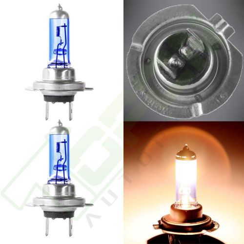 2x h7 55w 12v 4500k xenon gas halogen headlight low beam white light lamp bulbs