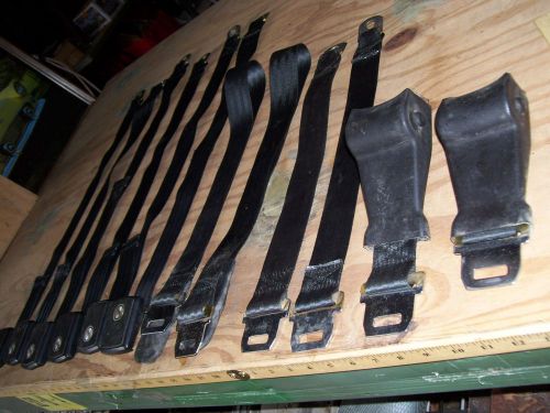 1968 ford mustang complete set of factory seat belts w/new webbing