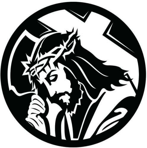 2 x jesus christian  vinyl die cut sticker auto decal 56 colors free shipping
