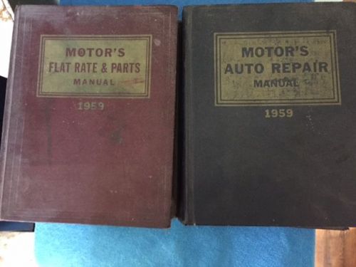 Vintage 1959  motor&#039;s auto repair and parts manual