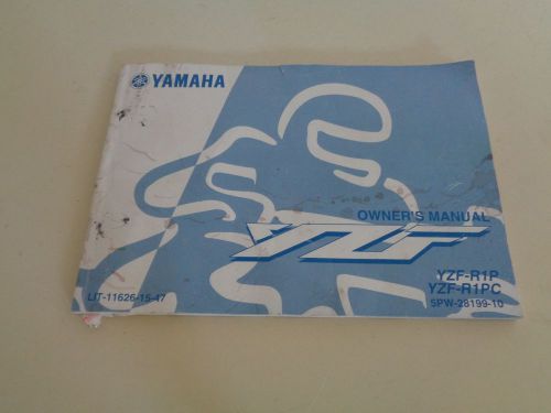 Yamaha yzf r1 owners manual 01 02 03 04 yzf-r1p yzf-r1pc 1000