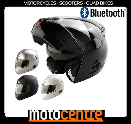 Viper rs-v131 bluetooth 4 motorcycle scooter flip front crash helmet sat nav mp3