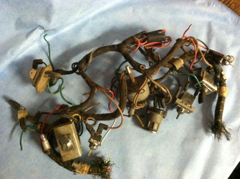Jaguar xke e-type series 1 cut center panel wiring harness (switches included)