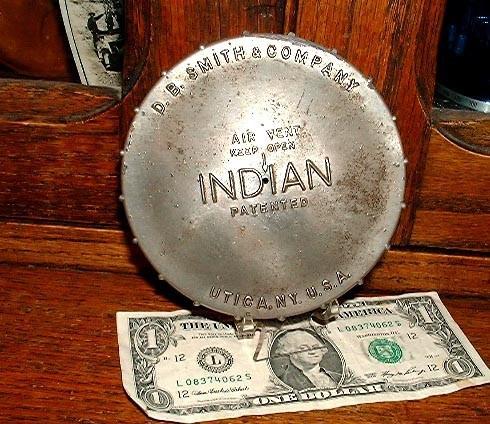 Rare original vintage indian motorcycle gas cap antique garage find!