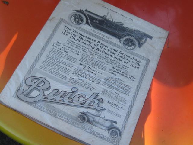 1914 buick 'original' "saturday evening post" ad  .