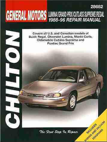 Regal lumina monte carlo cutlass supreme grand prix repair shop manual 1988-1996