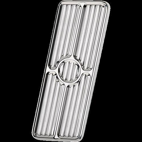 Each billet specialties pedal pads bsp199260 polished aluminum chevy -