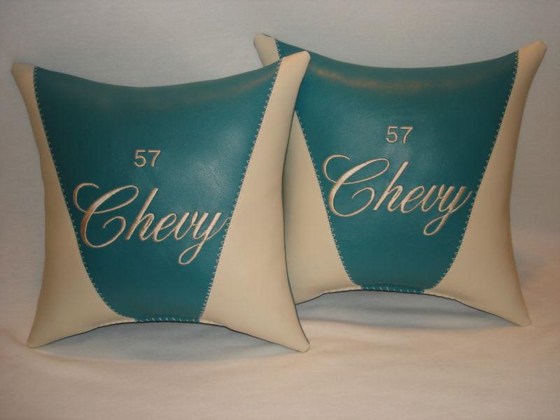 Chevy custom made pillow set to match your paint/interior nice christmas gift! 