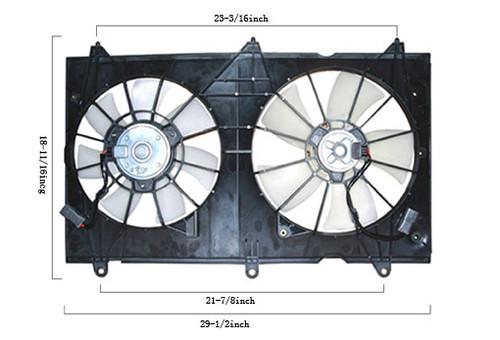 Apdi 6019116 radiator fan motor/assembly