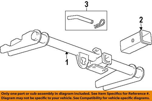 Gm oem 15923277 trailer hitch-adapter