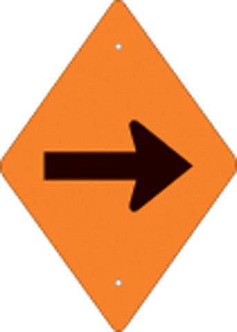 Orange plastic reflective trail blazer horizontal arrow 262 da hor