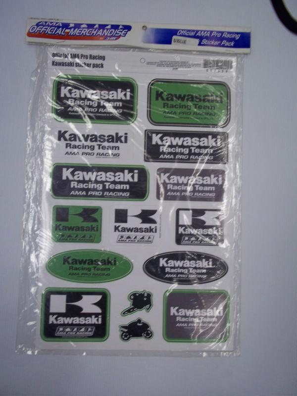 557659 kawasaki pro racing sticker pack