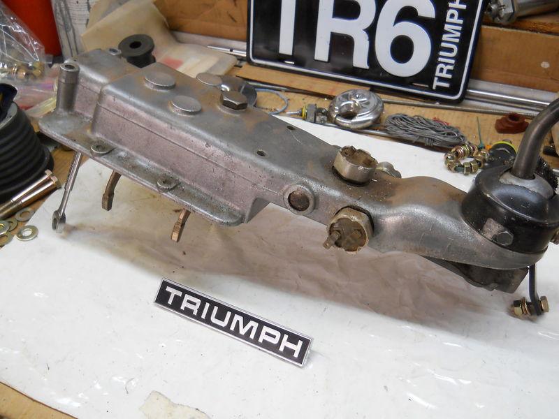 Tr6 tr4 overdrive trans. top cover with shift assembly clean lqqqk