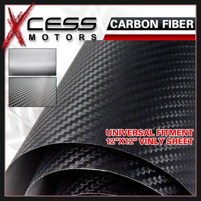Honda twill-weave wrap blk carbon fiber vinyl sheet decal 12"x12"/30cm*30cm