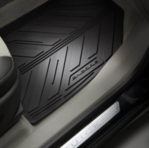13-14 buick encore premium all weather floor mats front and rear black 95048522