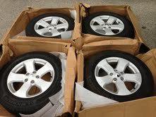 Set of 18 inch jeep grand cherokee rims+tires 2011-2013 take off oem