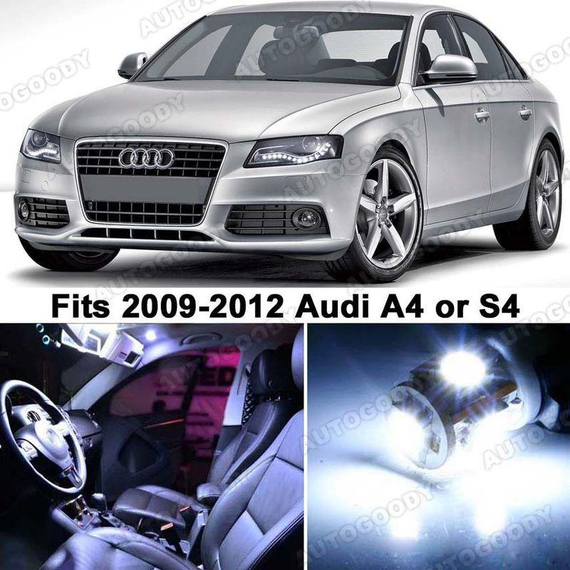 Audi a4 s4 white led lights interior package kit b8